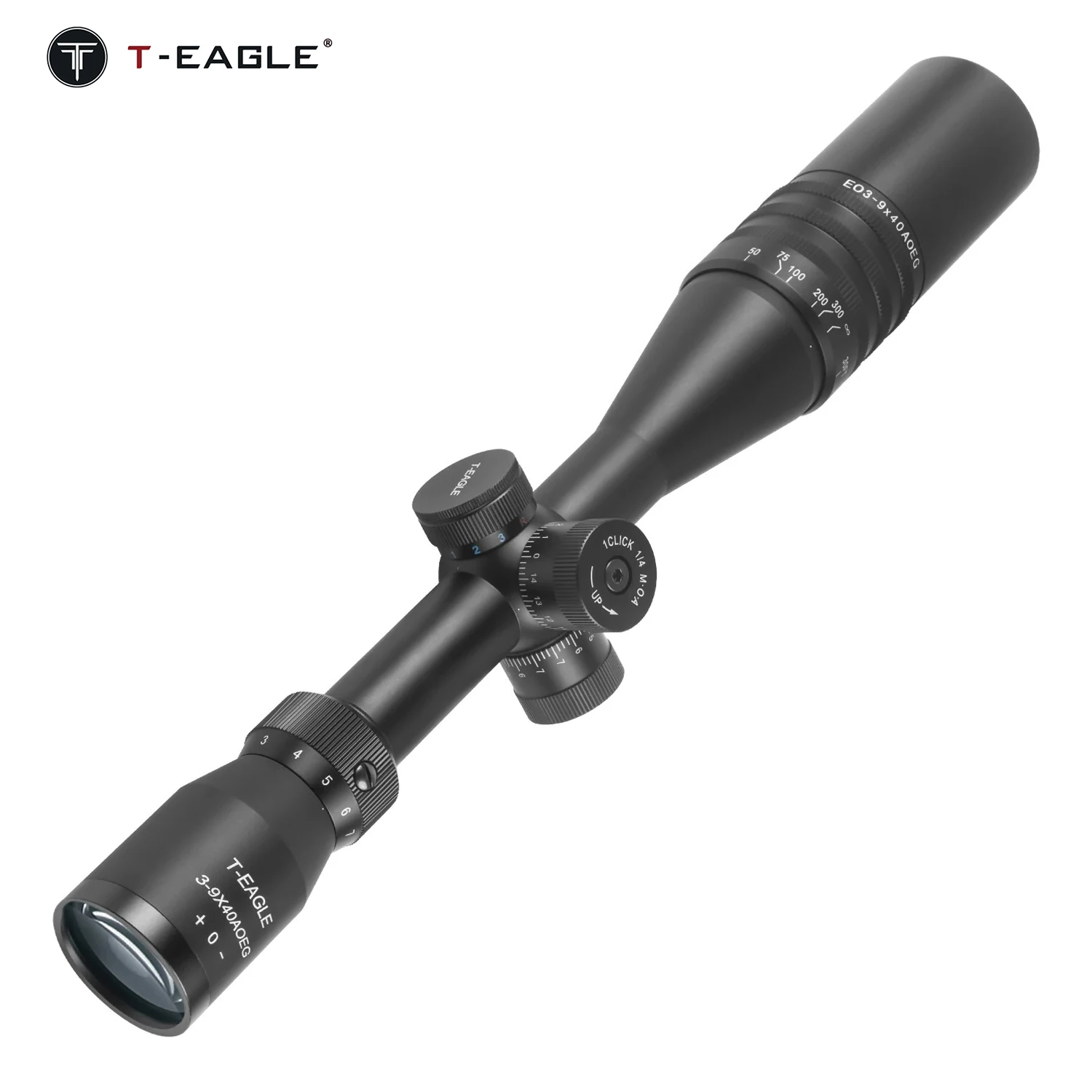 T-EAGLE EO3-9x40 AOEG Tactical Optical Scopes 1/4MOA Riflescope With Light For Hunting Sniper Rifle Scope Fit Airsoft Air Gun