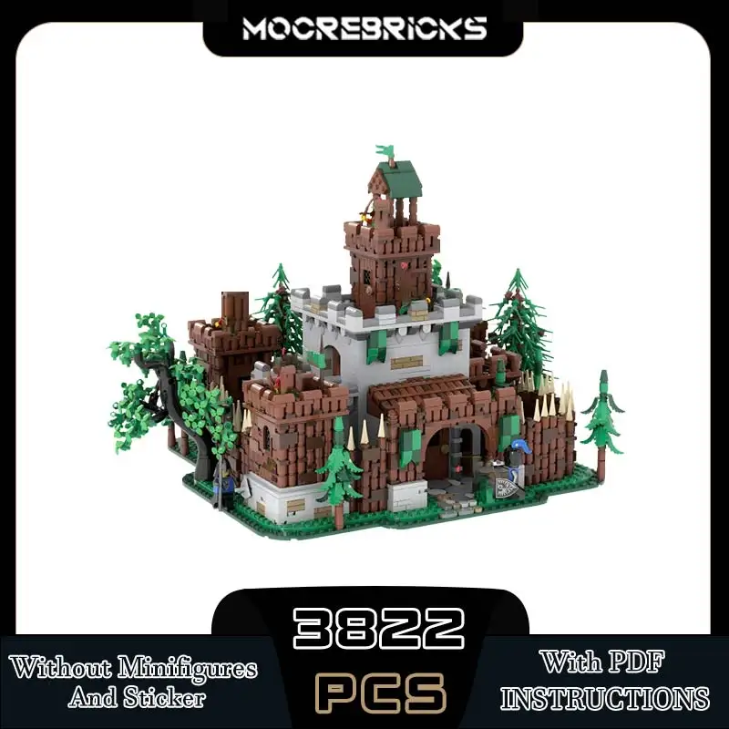 

MOC Famous Movies Forestmen Castle Architecture Modular Technology Building Blocks Model Kid's Toys Bricks Gift