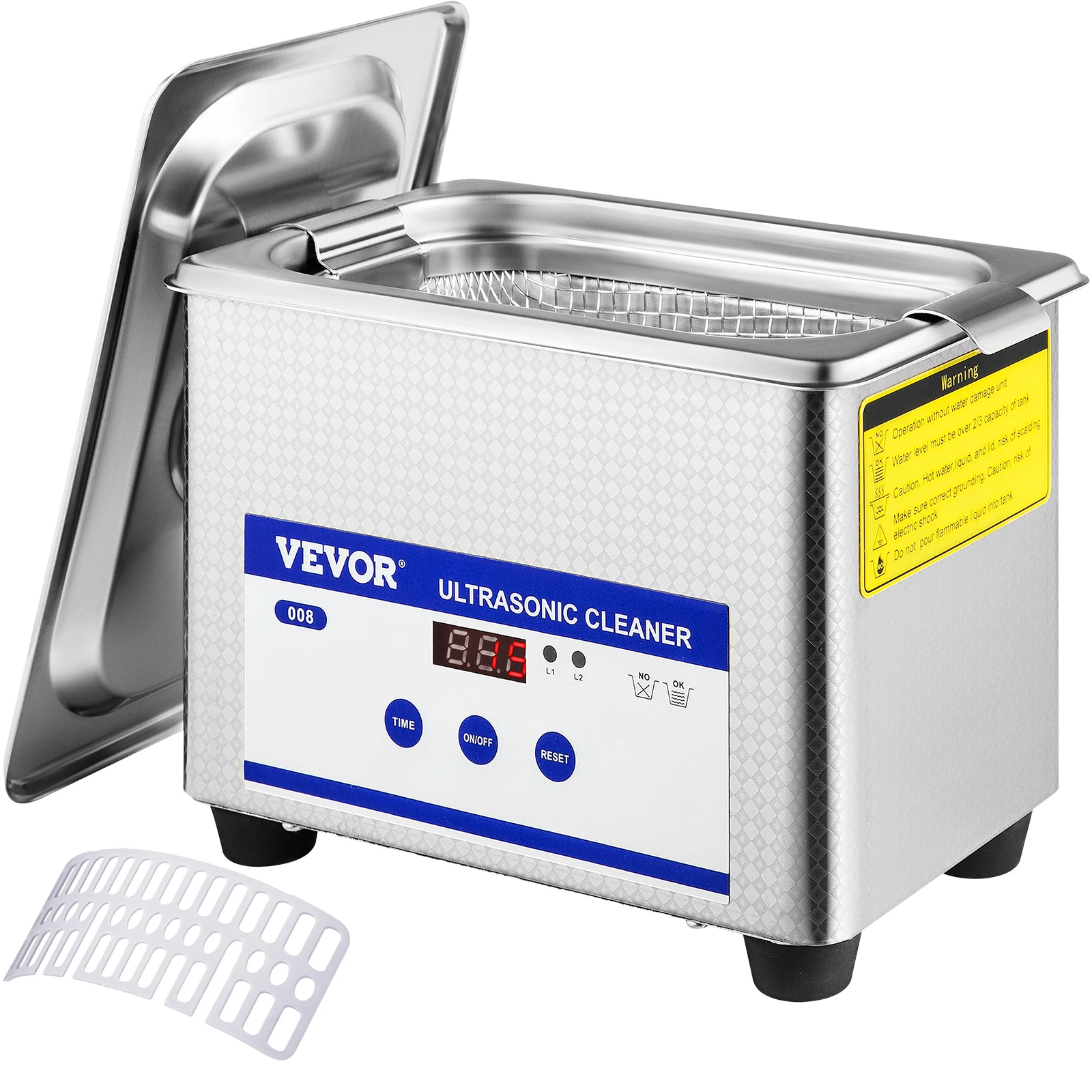 VEVOR 800ml Ultrasonic Cleaner Portable Washing Machine 35W Mini Dishwasher Lave-Dishes Ultrasound Bath Sonic for Home Appliance