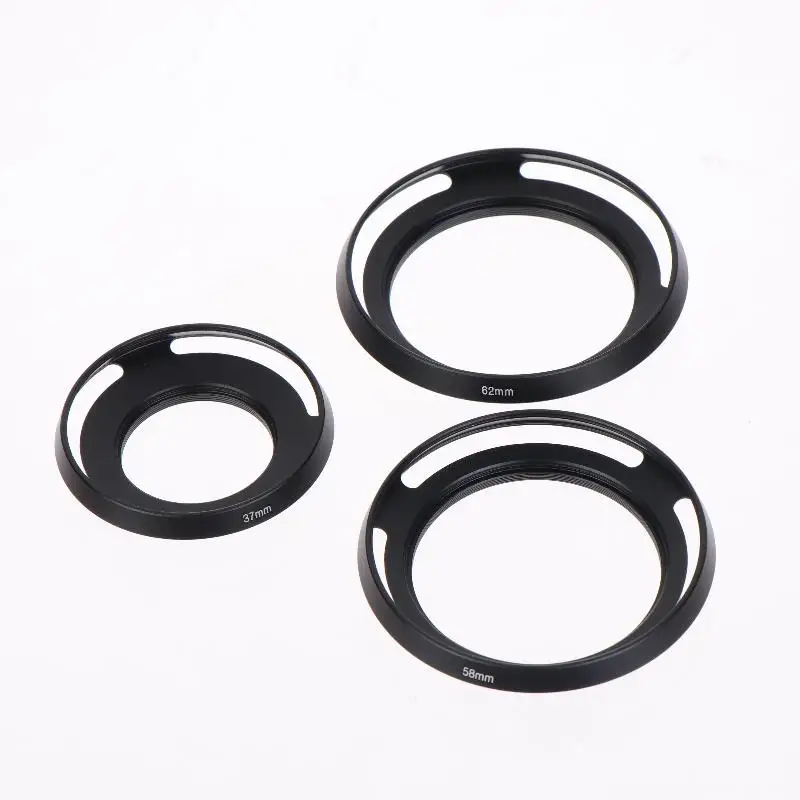 Ultra-thin Hollow Wide-angle Lens Hood 37-67mm Durable Camera Accessory for Daily Photography Enthusiasts