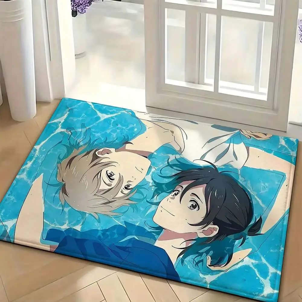 Anime Film The Stranger By The Shore Floor Mat Soft Non Slip for Entry Door Bathroom Indoor Home Decorative Carpet