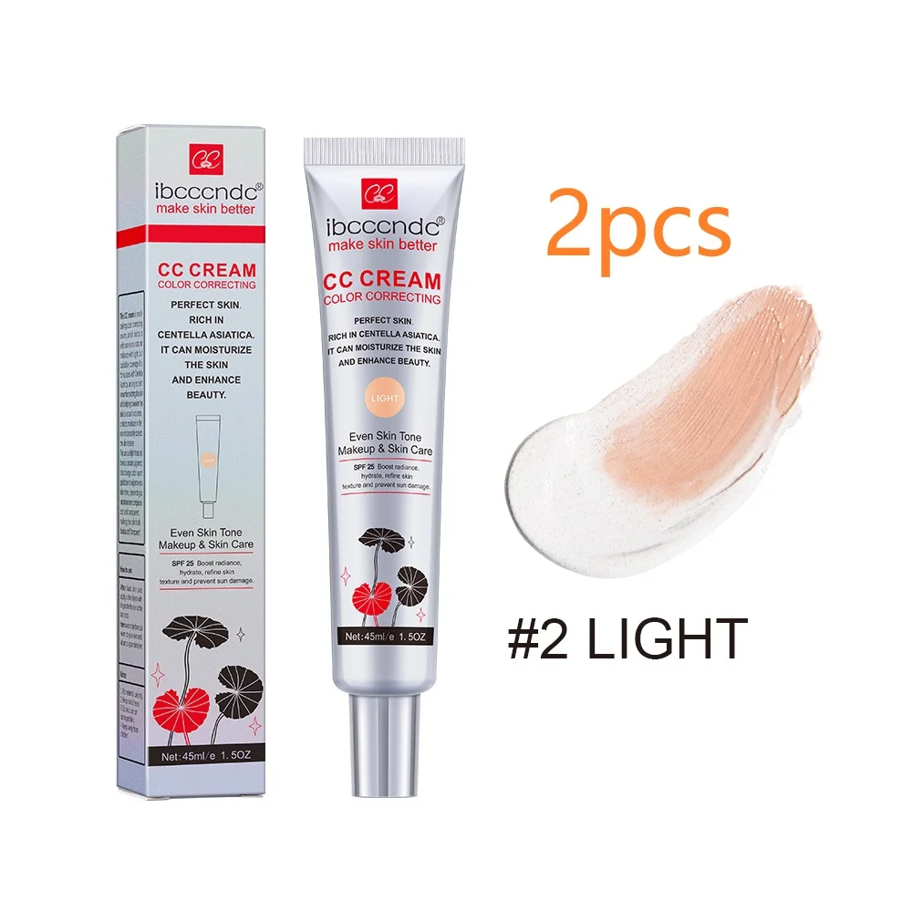 45ml Kleurcorrigerende CC Cream Hydraterende Waterdichte Zweetbestendige Make-up Voordat Concealer Blijvende Vrouwen Make-Up Veranderen CC Crème