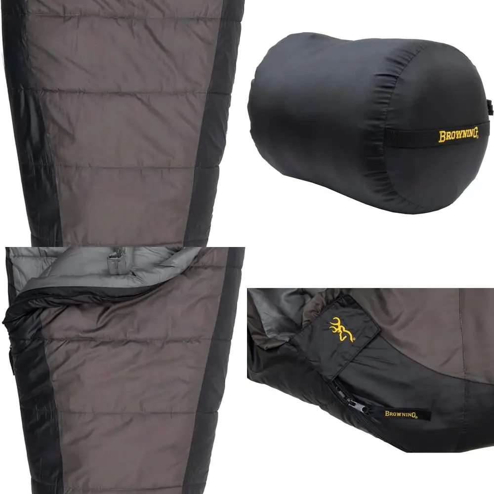 Camping Endeavour +20 °   Sac de couchage momie - Marron/Noir