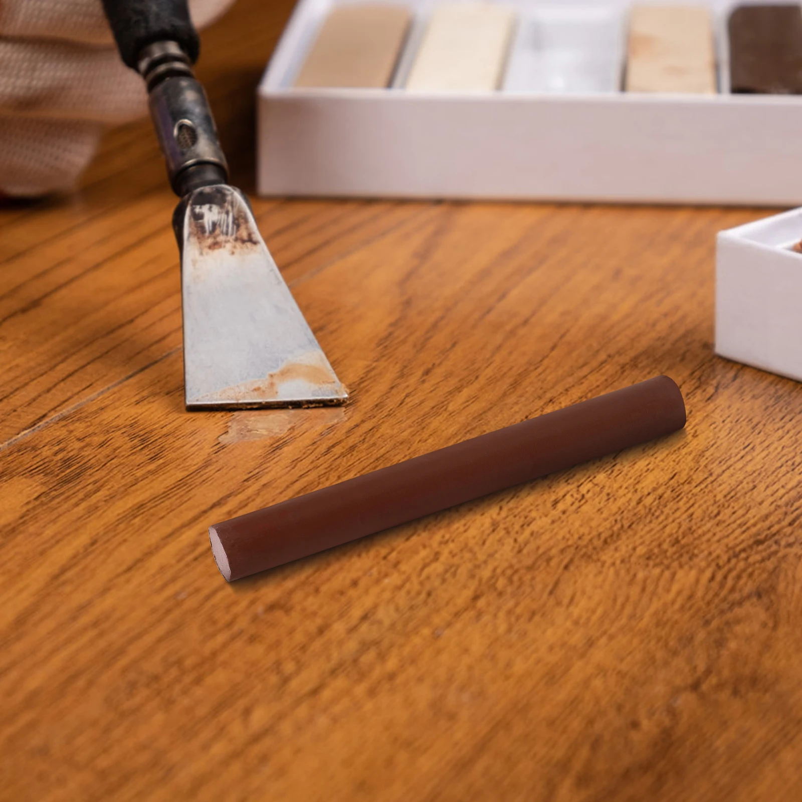 2 bastoncini di cera per legno, fori per graffi, per mobili in legno, adatti a tutte le finiture, pennarelli per riparazione mobili, graffi in legno
