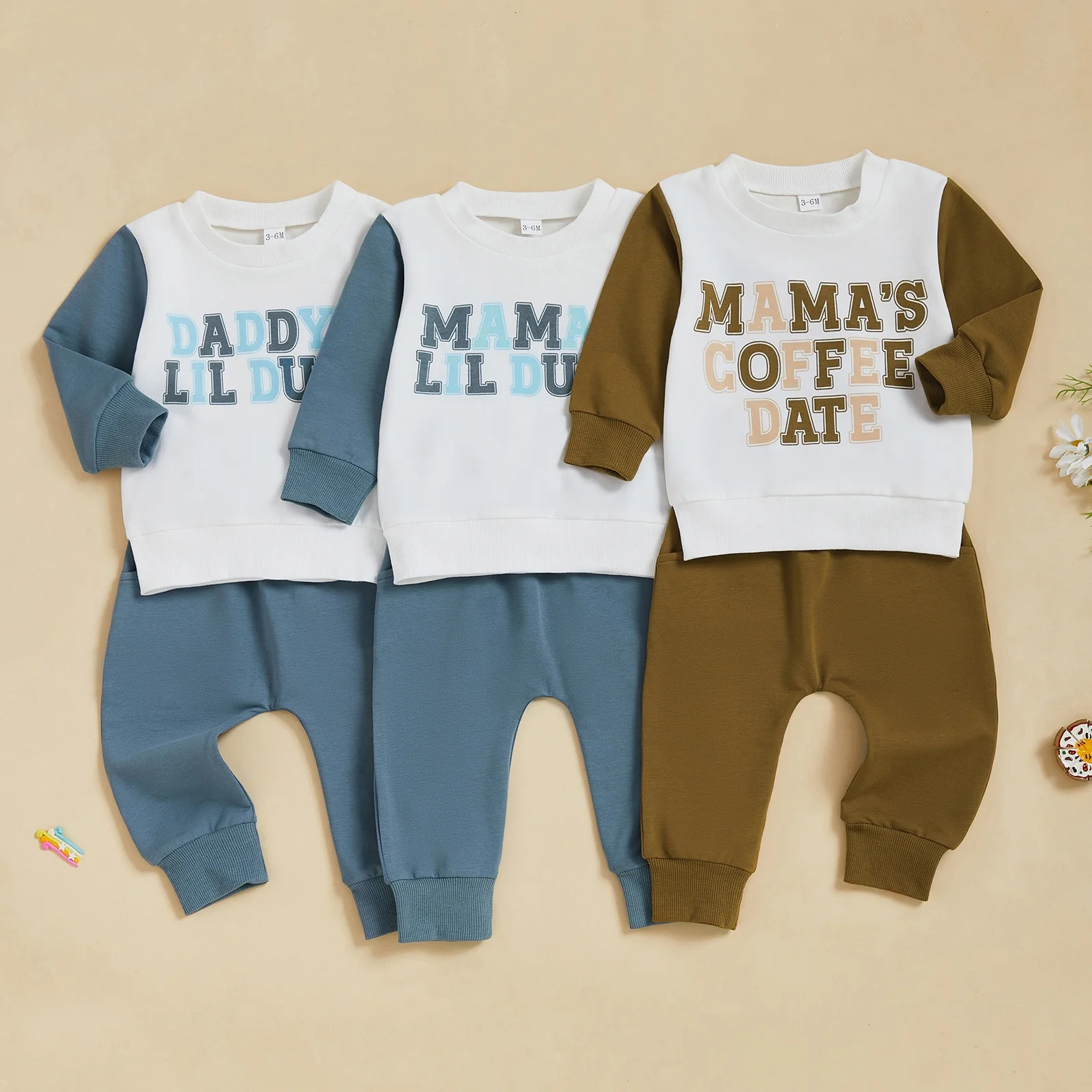 

Toddler Baby Boy Outdoor Sports Outfit Set Autumn Spring Long Sleeve Letter Print Sweatshirt And Long Pants 2Pcs Casual Sets