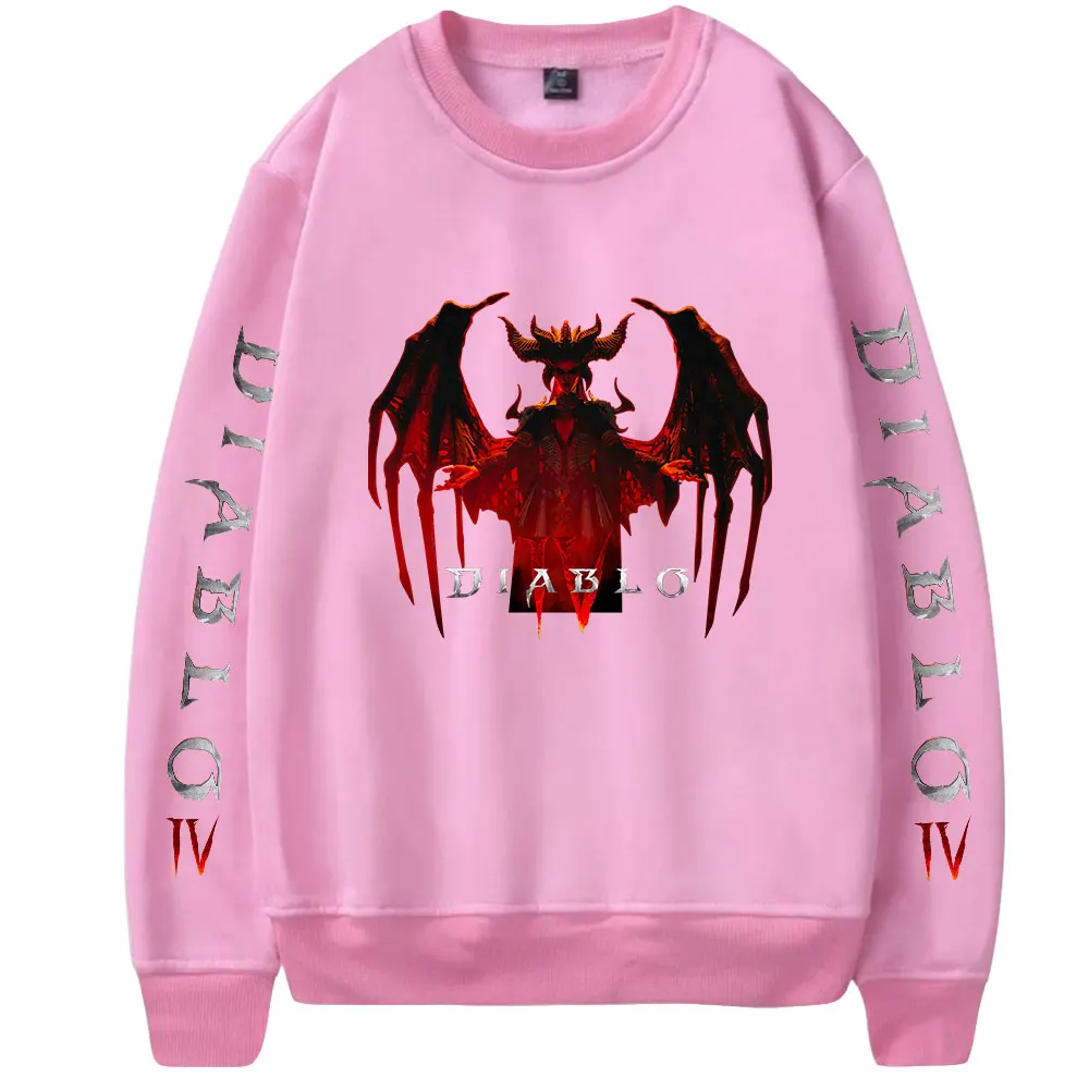 D diablo IV girocollo felpa da uomo battle game felpe senza cappuccio manica lunga cosplay felpa casual pullover