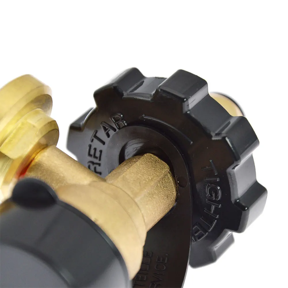 Propane Tank Gas Gauge Leak Detector Convert POL LP Tank Service Valve To QCC1/Type 1 for Propane Cylinder BBQ Gas Grill Heater