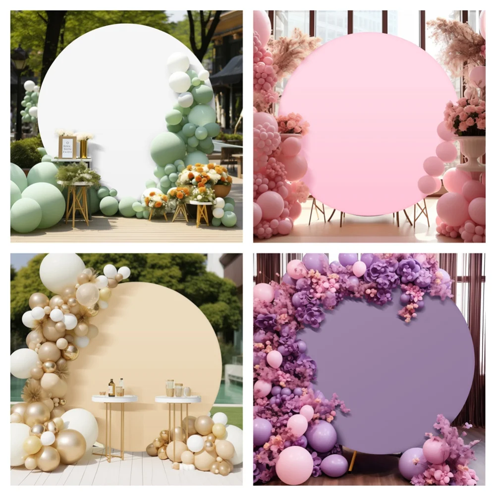 

Portable Foldable Solid Color Arch Backdrop Cover 6ft/6.5ft/7.2ft For Wedding Birthday Baby Shower Decorations Dropship