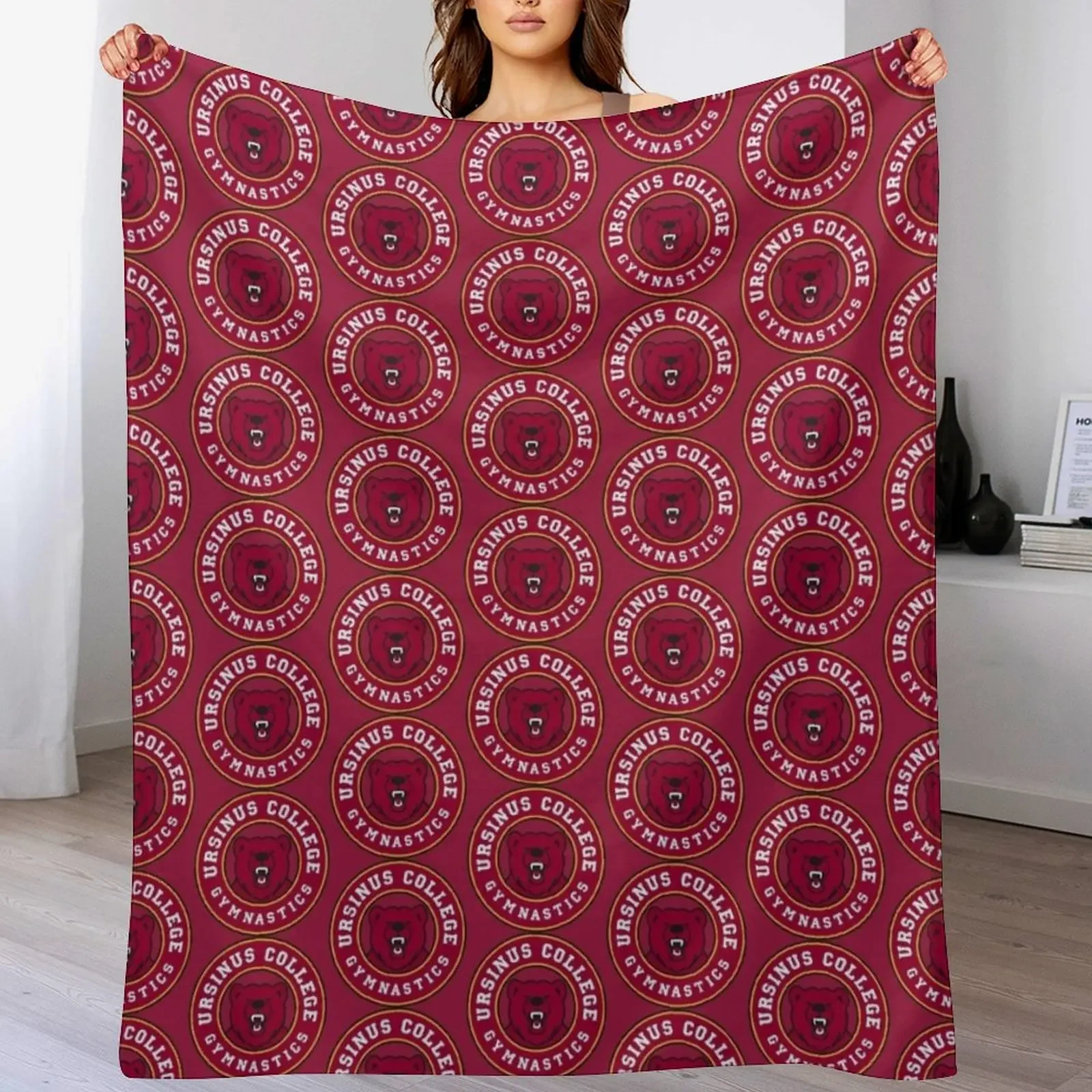 

New Ursinus Bears Throw Blanket Cozy Light Blanket for Travel Camping Picnic