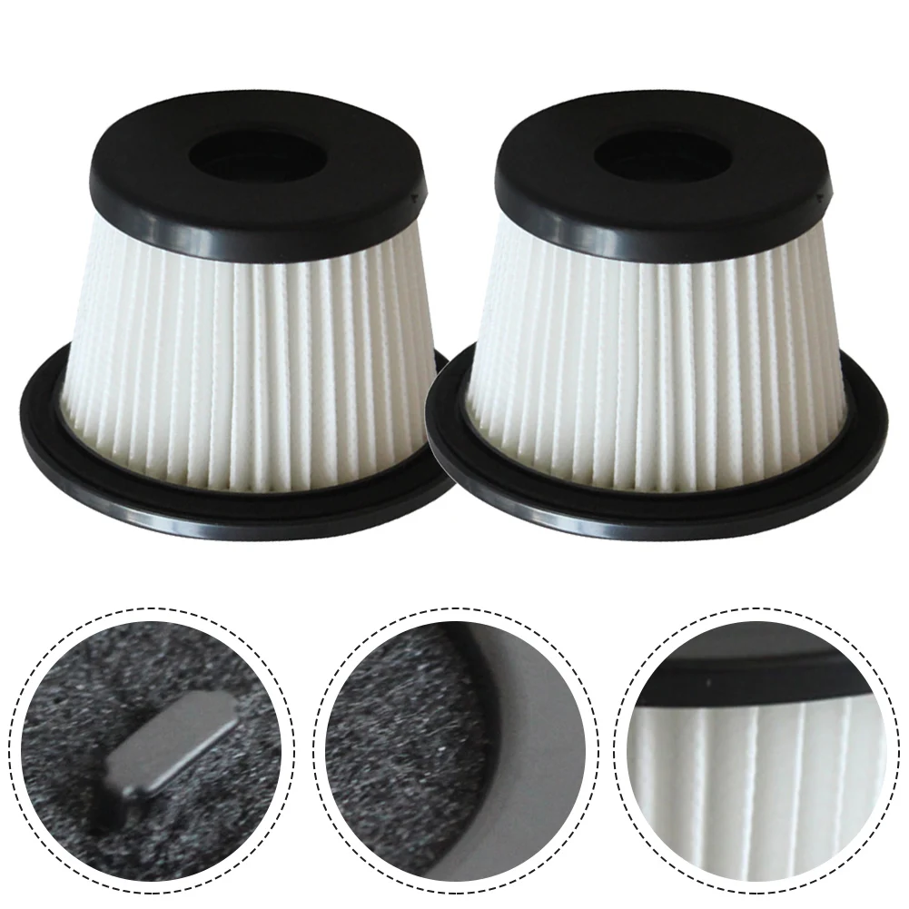 2Pcs Filter For Hyundai H-Vch07 H-VCH06 Cordless Handheld Vacuum Cleaner Spare Household Cleaning Parts