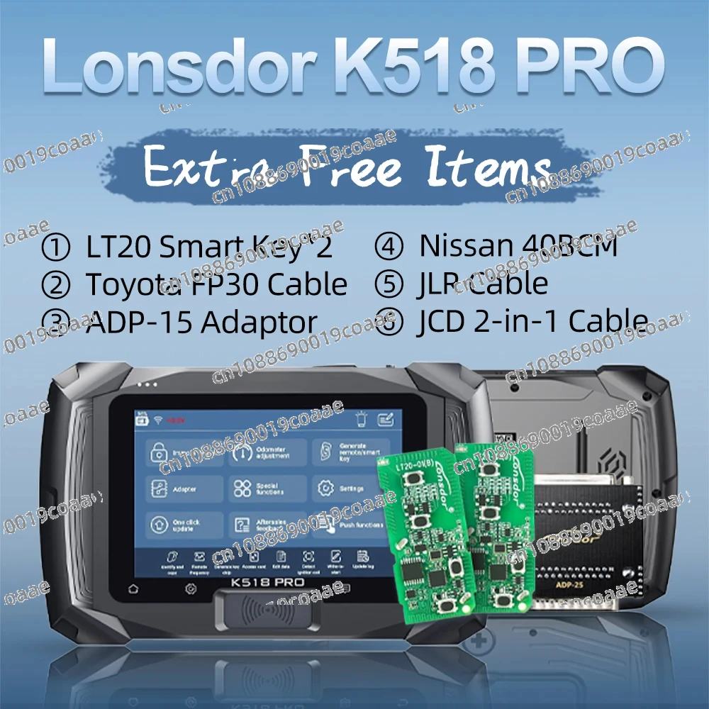 Lonsdor for K518 PRO Full Configuration Global Version All in One Key Programmer with 2 Years Free Update Time