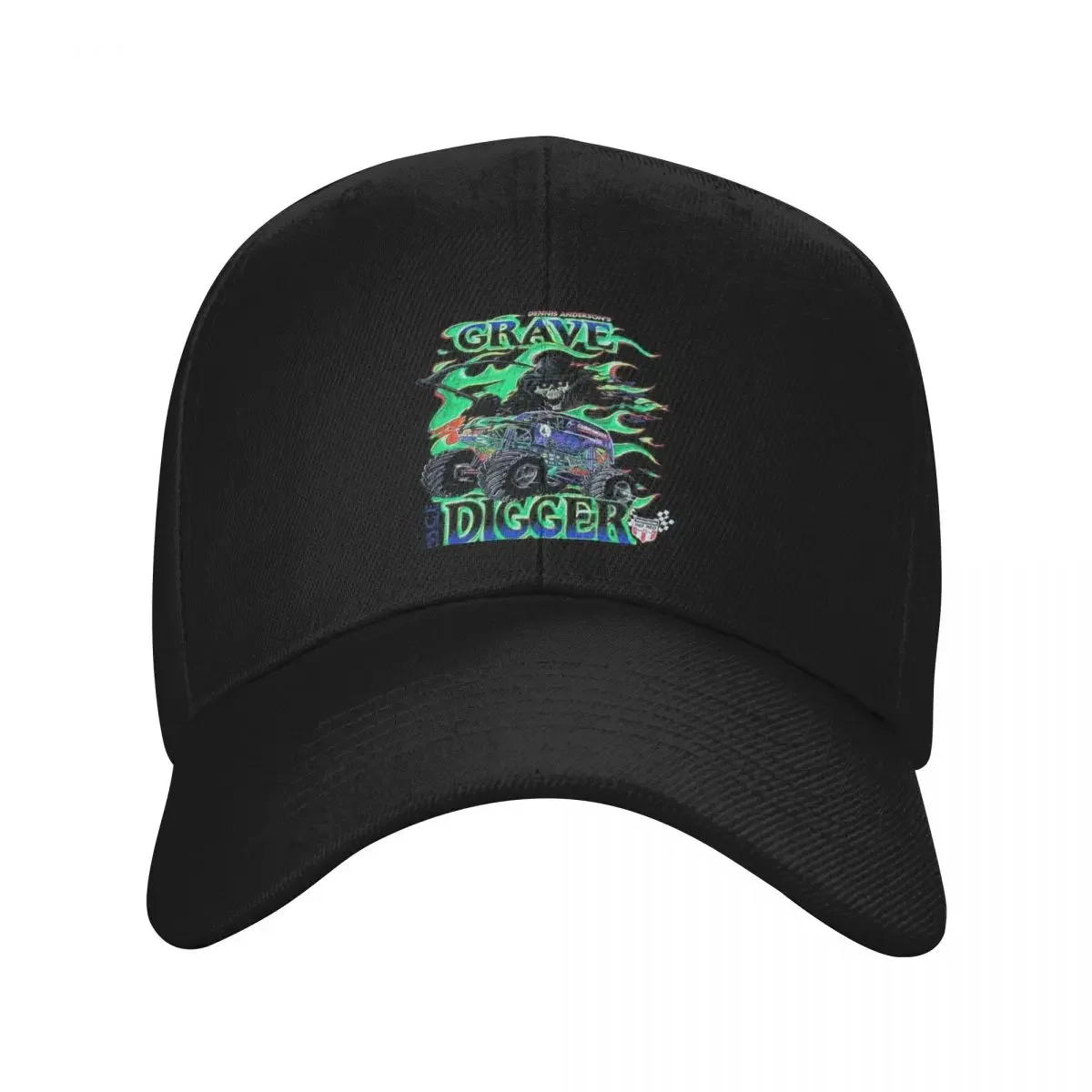 

Grave Digger Dennis Anderson Green Vintage Baseball Cap Hat Luxury Brand |-F-| Beach Bag Men Women's