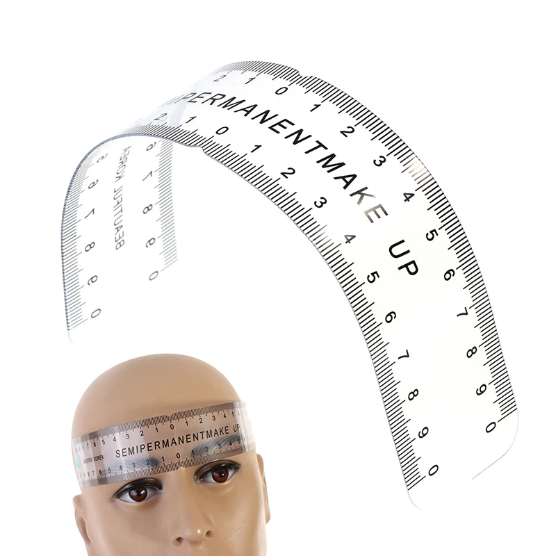 Universal Semi Permanent Makeup Guide Ruler Measure Tools Eyebrow Stencil