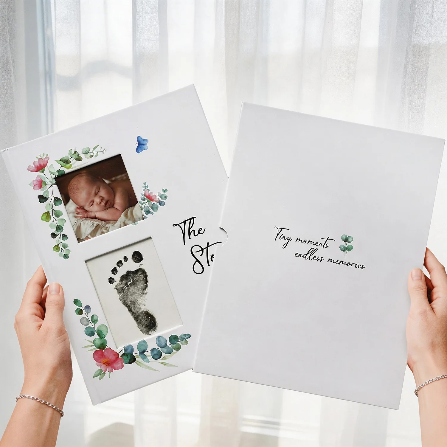 Pregnancy Journal Milestone Newborn Baby Boy Girl Keepsake Set Memory Book Growth Record Photo Album First Year Baby Shower Gift