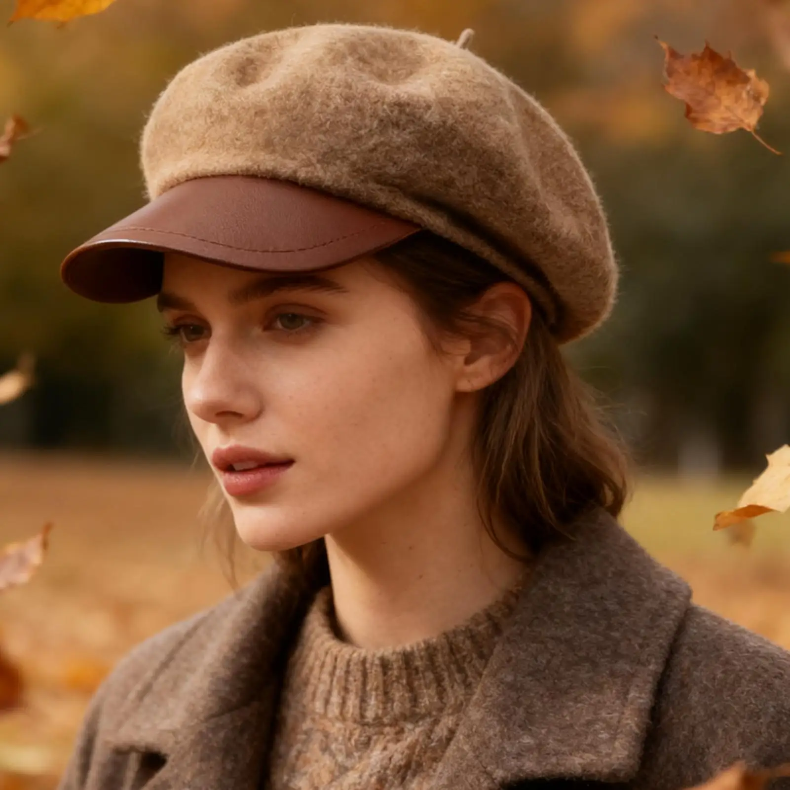 

Шерстяной берет, классическая зимняя шапка во французском стиле, теплая мягкая шапка с напуском для женщин, осенне-зимняя мода, подарок на Рождество и праздник