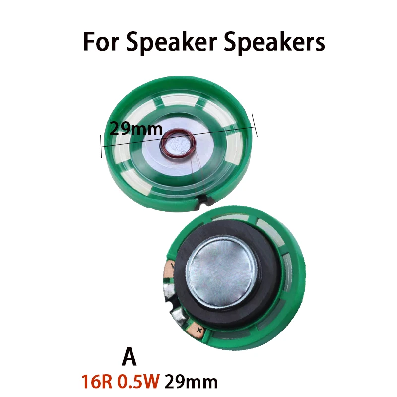 YUXI 2PCS For Speaker 29/36/40mm 16R 0.5W External Magnetic Doorbell Speaker Toy Speaker  Sound System Replacement Parts