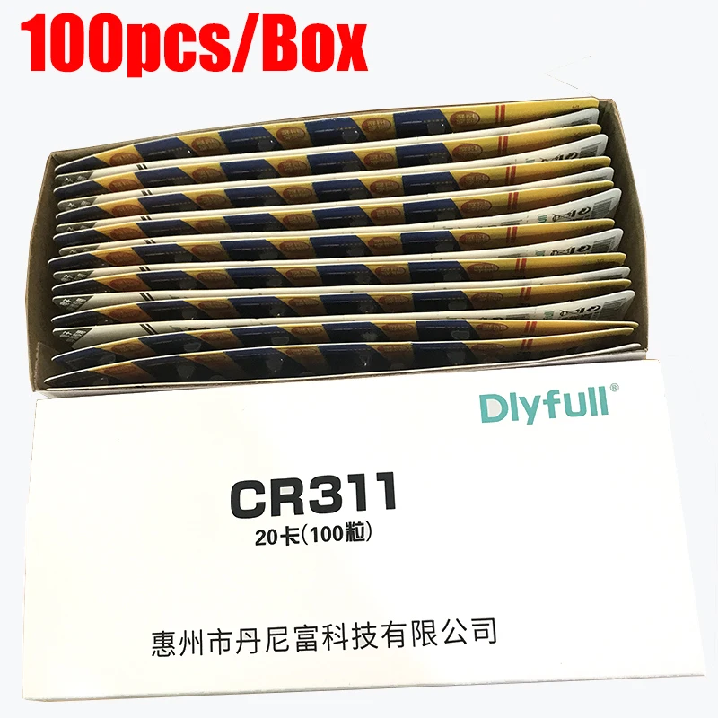 

100pcs (1 Box) /Lot CR311 Battery Fishing Floats 3V Pin Lithium Cells Electric Night Light Carp Fishing Bobbers Tackles