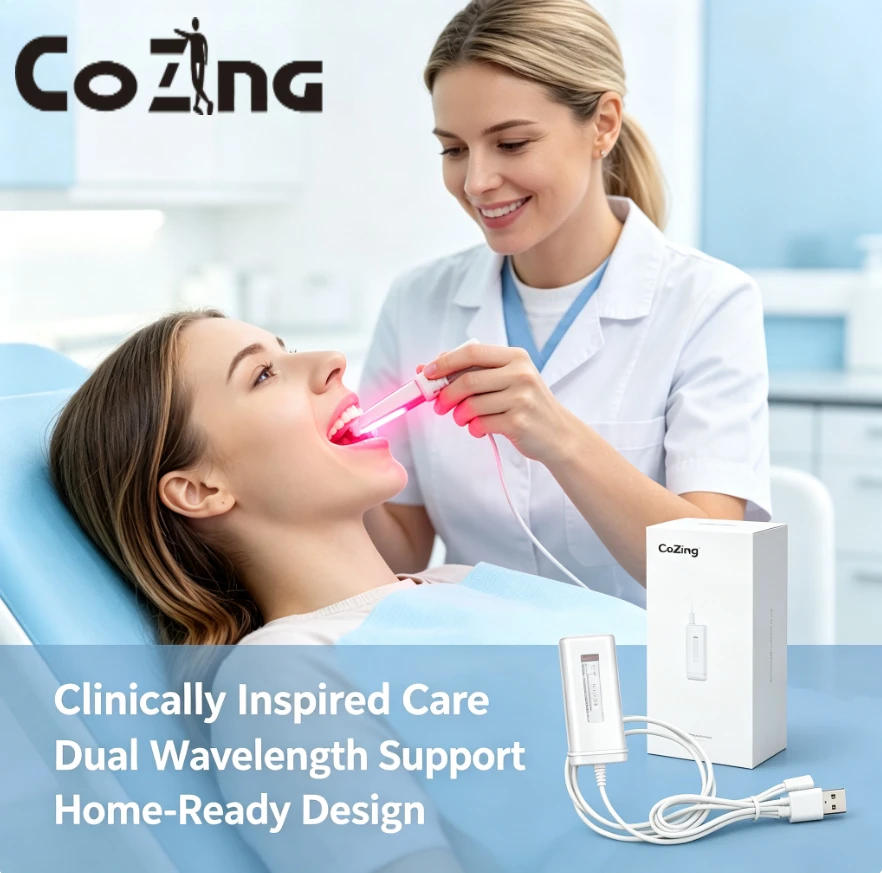 COZING USBO4 Oral Laser Therapy Device for Snore Relief and Throat Inflammation Treatment USB Portable Red Light