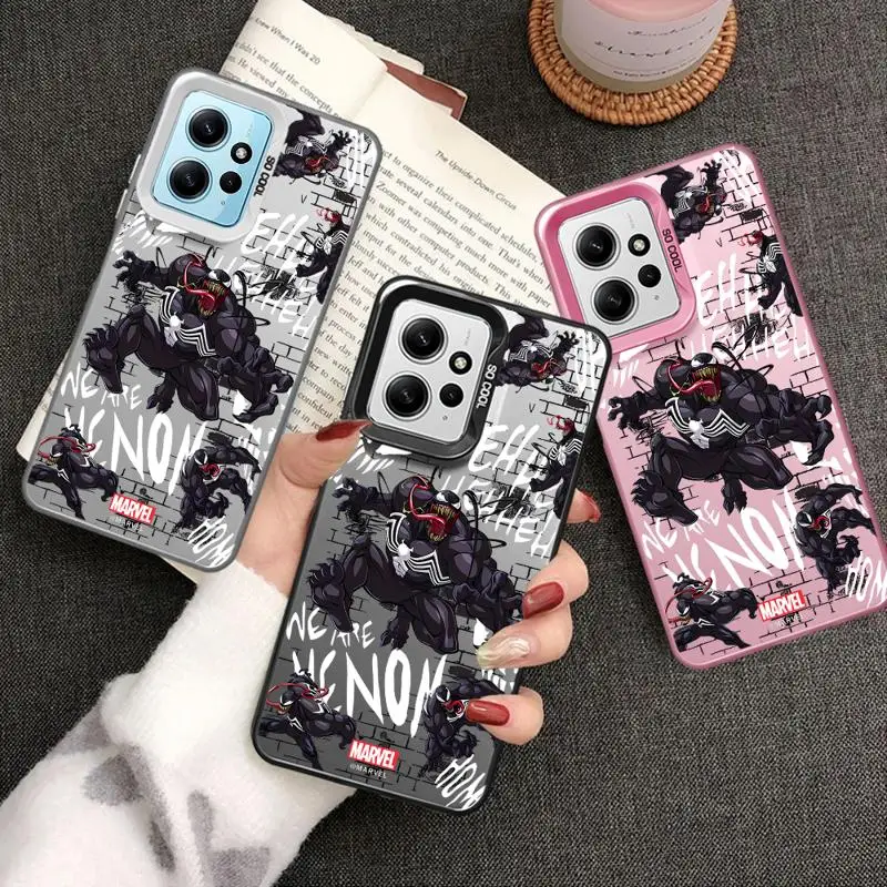 phone cases for Xiaomi Redmi Note 13 12 Pro 5G 11 10S 12S 12pro 10 4G 13pro funda Back Shell Cover Legendarys Spider-Man Venom