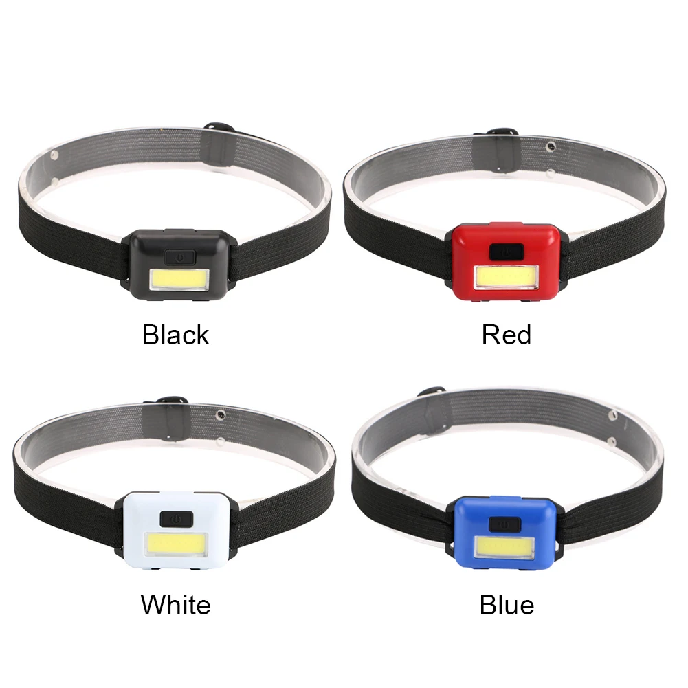 3 Mode Strong Head Flashlight Torch Lamp Waterproof LED COB Outdoor Headlamp Lightweight Night Riding Lighting