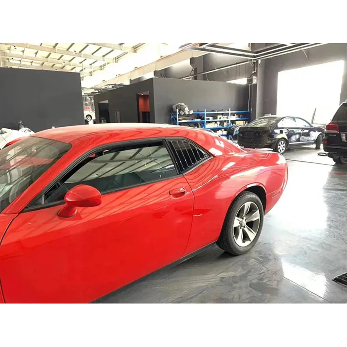 Für Dodge Challenger 2015 2016-2022 Fenster-Lamellen Karosserie-Kit Zubehör
