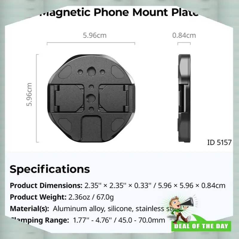 24-Hour Delivery For Magsafe For External SSD Attachable Phone Clamp Magnetic Holder For Crucial