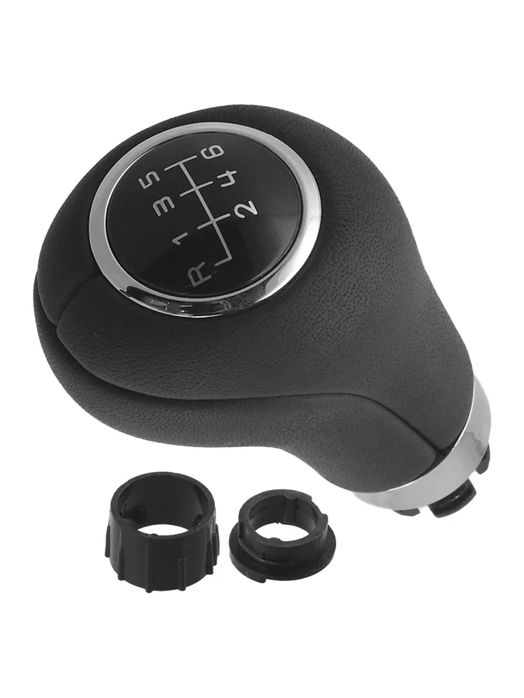 Leather 6 Speed Manual Gear Shift Knob for Mercedes Models C Class W203 2004-2014 For Facelift W204 X204 GLK W212 A207