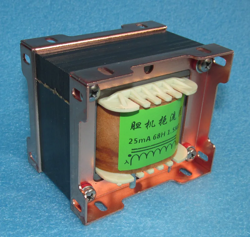 

High voltage withstand current choke coil for 211/845 biliary machines with a voltage resistance of over 2 kV