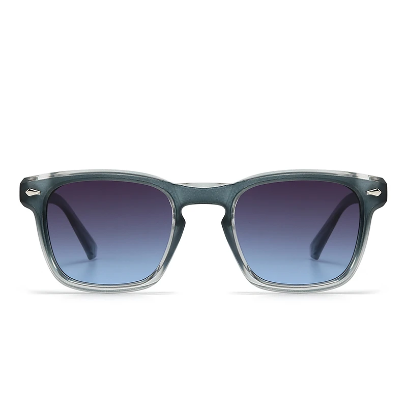 Foreign Trade Cross-Border Popular Sunglasses Rivet Decoration European and American Street Photography Ins Popular Model Square