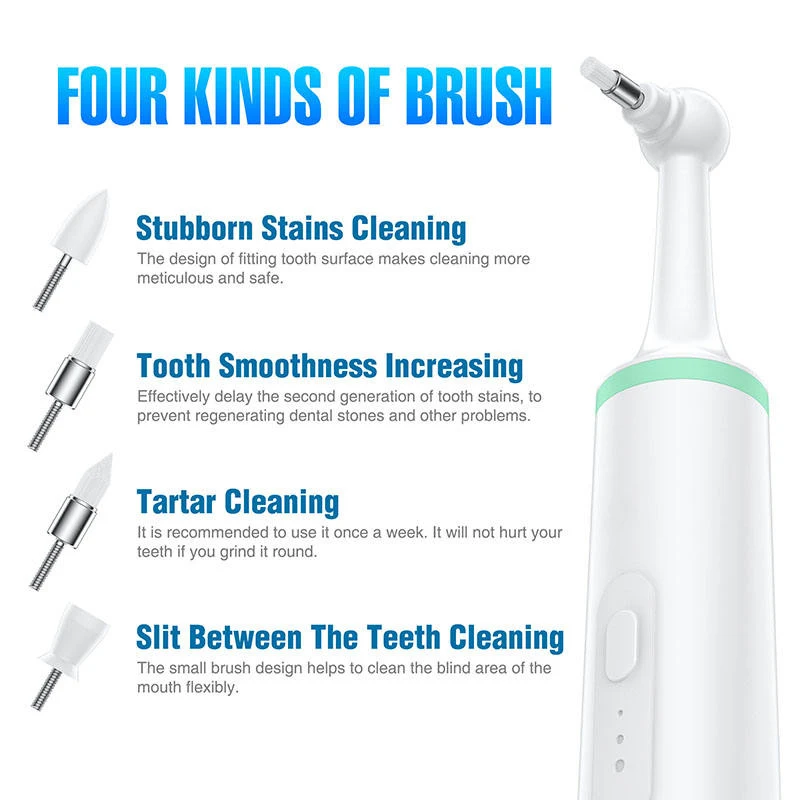 Pet Ultrasonic Toothbrush Dental Calculus Tooth Cleaner Home Clinic Use Electric Tooth Brush for Dogs