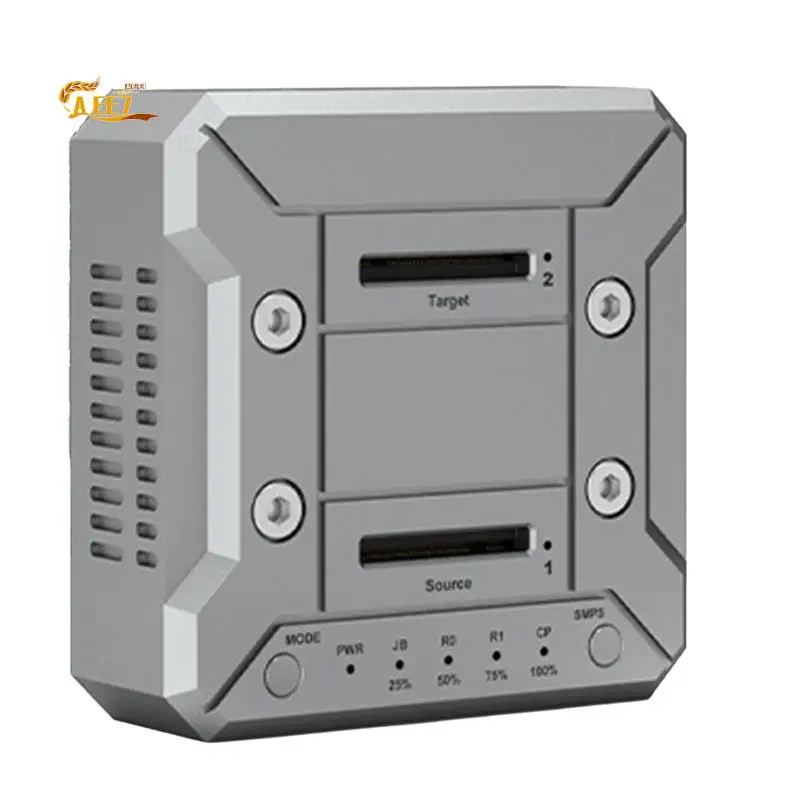 

AEE7-Dual Bay M.2 Nvme/Nvme SSD Hard Disk RAID10 Docking Station Offline Clone M.2 SSD Duplicator Fan Cooling Array