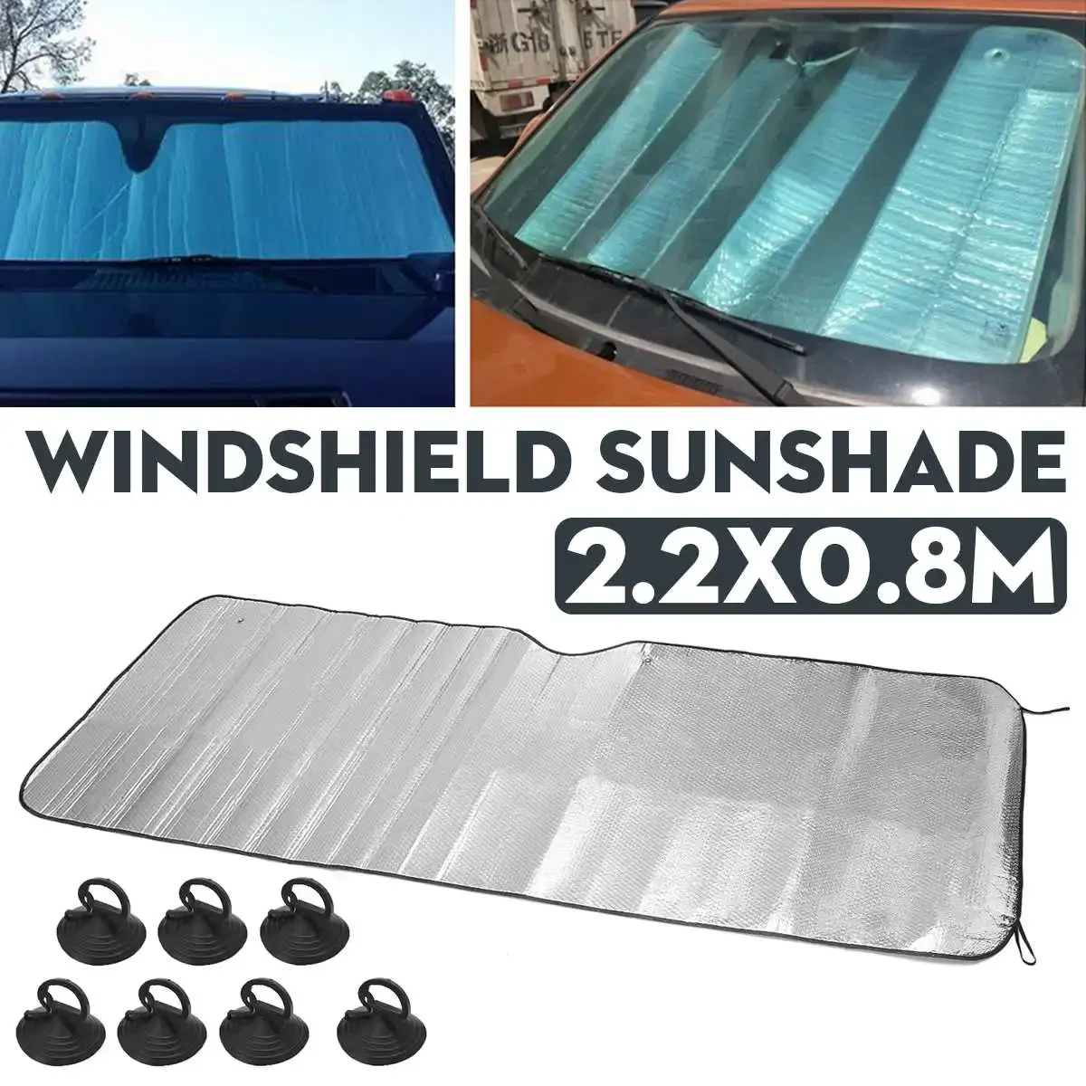 

220x80CM Car Snow Ice Protector Visor Sun Shade Fornt Rear Windshield Cover Block Cover Front Rear Block Window Windshield