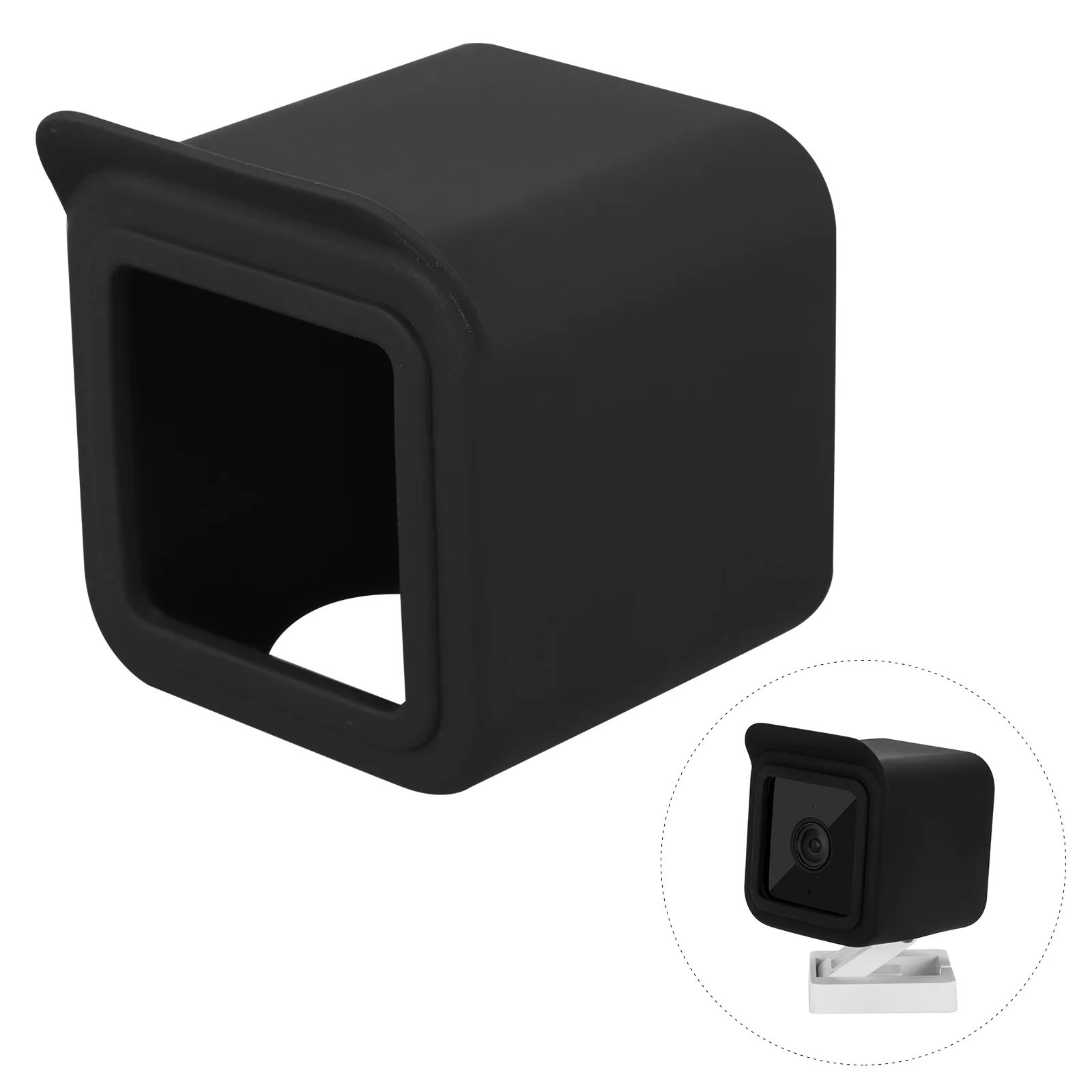 

Silicone Case for Cam Black Security Camera Cover Flexible Material Easy Installation Various Weather