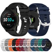 18/20/22mm Silicone Watch Band for Garmin Forerunner 265 255 165 245 Music Strap Bracelet Vivoactive 6/5/4 Venu 3 2 SQ Wristband