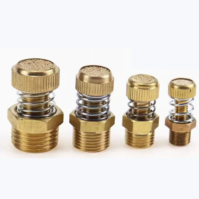 

5PC All copper spring muffler, spring throttle valve, all copper PSS-01 02 03 04, adjustable joint muffler