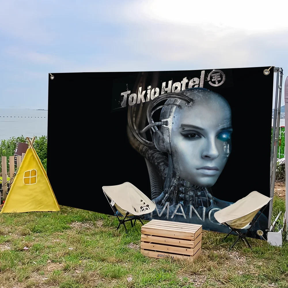 flag Tokio For Picnic Party Band Tom Art H-Hotel Home Kaulitz Decoration Rock Outdoor Camping Banner