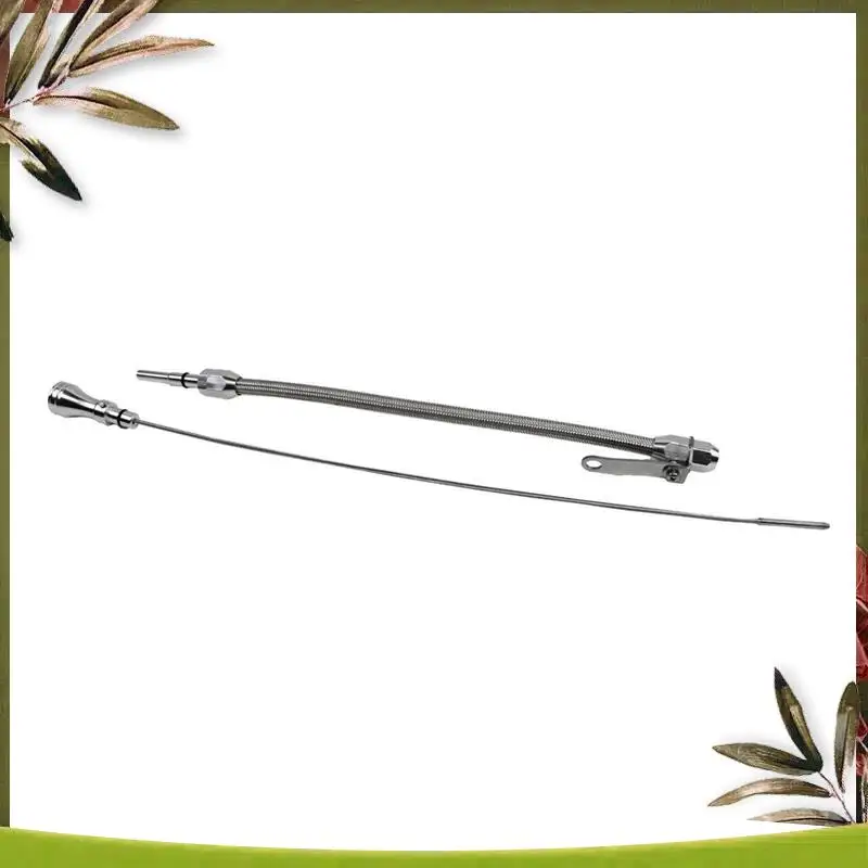 

AB98-Car Flexible Braided Oil Dipstick For LS LS1 LS2 LS6 5.7 6.0 Engines Stainless Steel Oil Straw