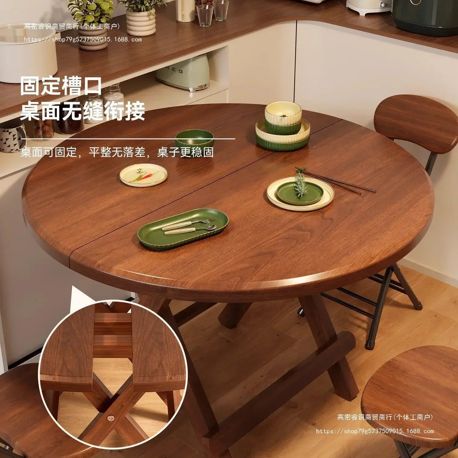 Folding Dining Table Household Small-sized Dining Table Outdoor Portable Multi-functional Simple Stall Folding Table