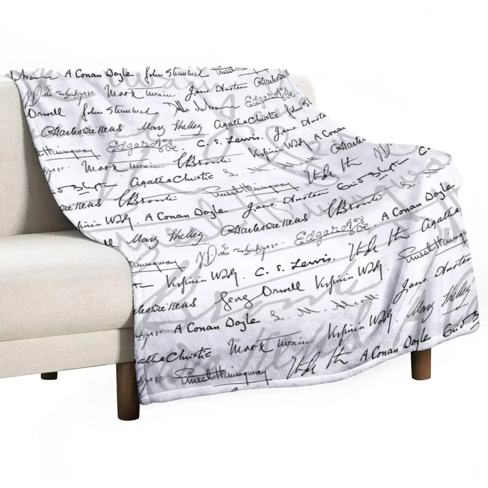 New Literary Giants Pattern II Throw Blanket for winter Luxury Designer Beautifuls Blankets