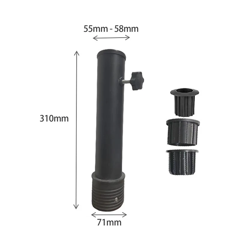 AT69 - Parapluklem Mount Tube Bracket, Outdoor Paraplu Bevestigingsbasis, Dek Mount Paraplubak, Patio Paraplu Accessoires