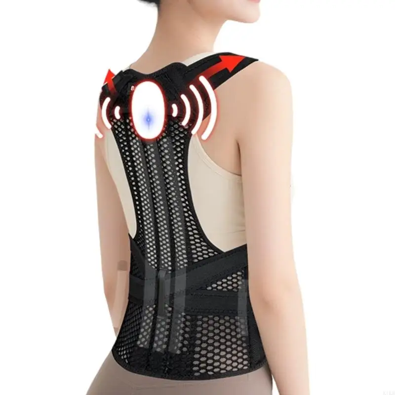 

Дышащий корректор осанки, бандаж для спины для ежедневного использования, поддержка позы для шеи, плеч, облегчение болей в для