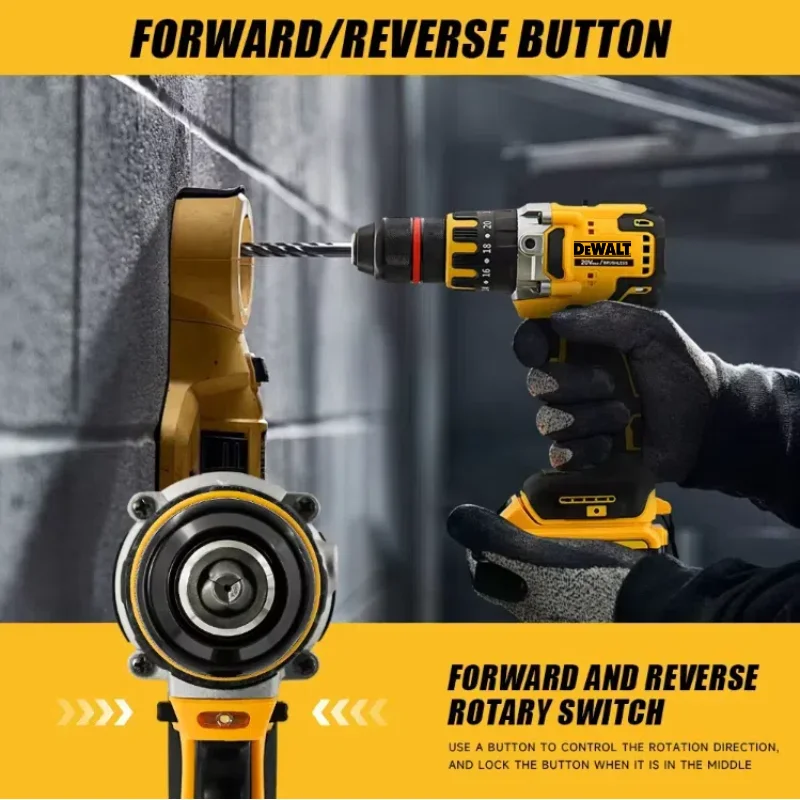Dewalt DCD791 مثقاب لاسلكي بدون فرش أداة طاقة محمولة متعددة الوظائف قابلة لإعادة الشحن لبطارية ليثيوم Dewalt 20 فولت #4