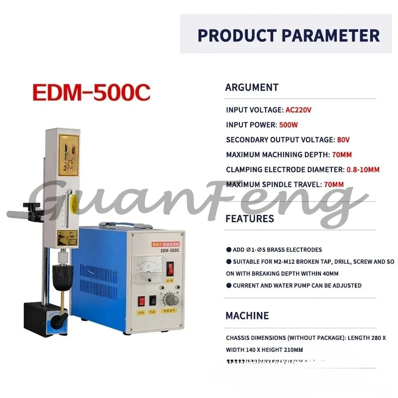 Portable splitting tap machine high-frequency drill bits for screw drilling