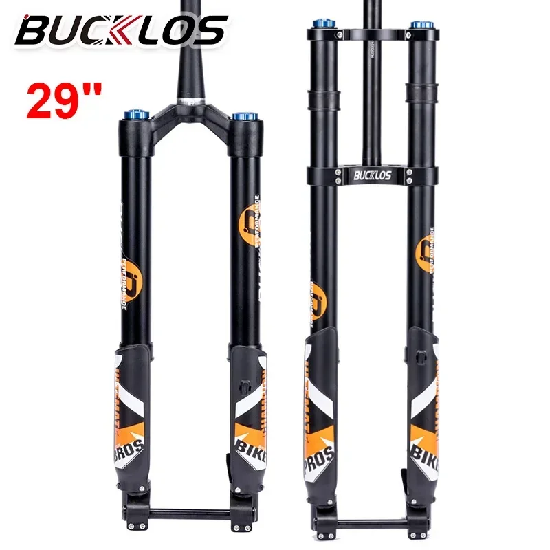 

BUCKLOS E-bike Inverted Suspension Fork 29 Inch MTB Mountain Bcycle Air Forks Shockproof AM/FR/DH/XC Bike Cycling Front Fork