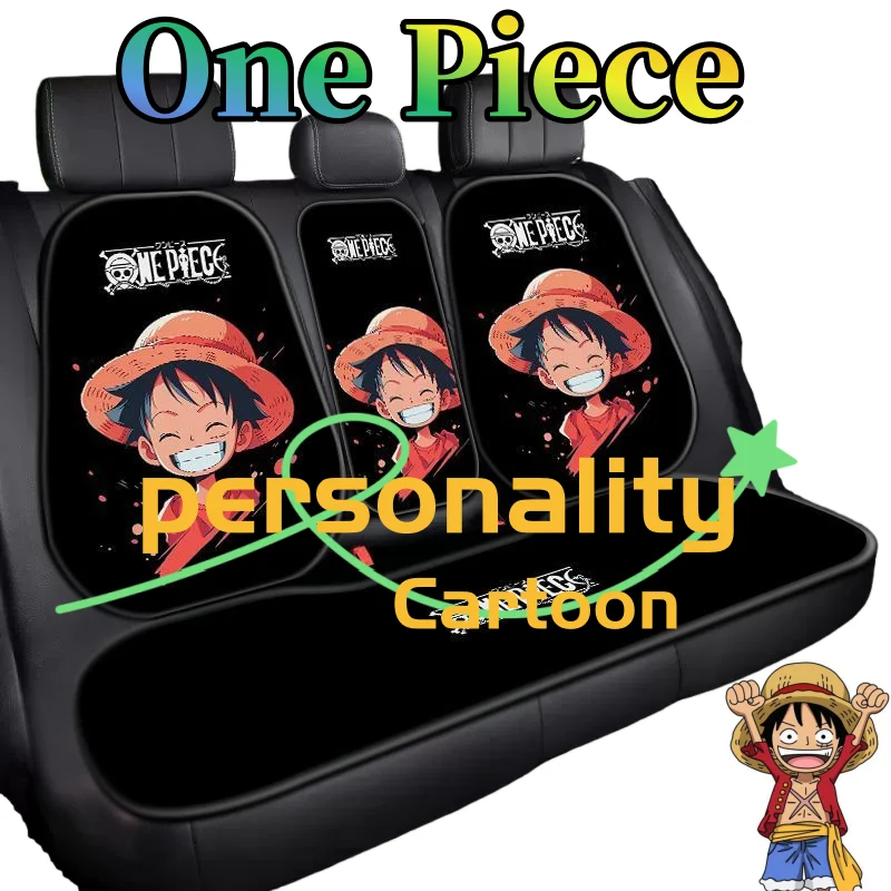 

One Piece Car Seat Cushion Cute Fashion Cartoon All-Season Universal Car Seat Cover, Dirt-Resistant, Birthday Gift for Friends