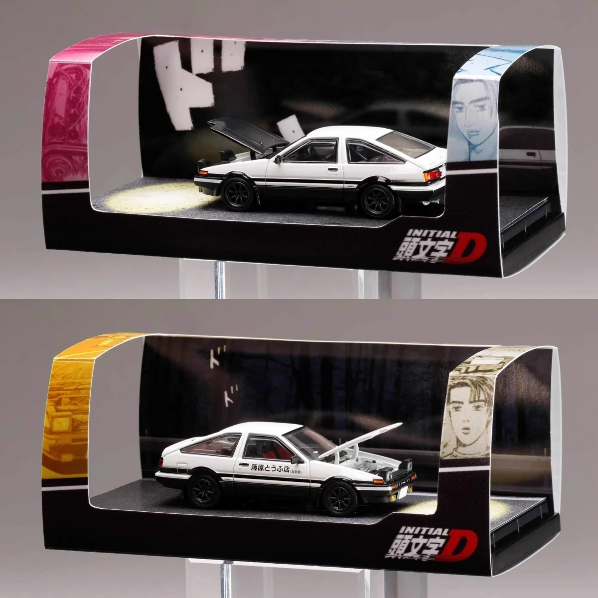 سيارة HJ HOBBY JAPAN 1:64 AE86 الأولي D Diecast