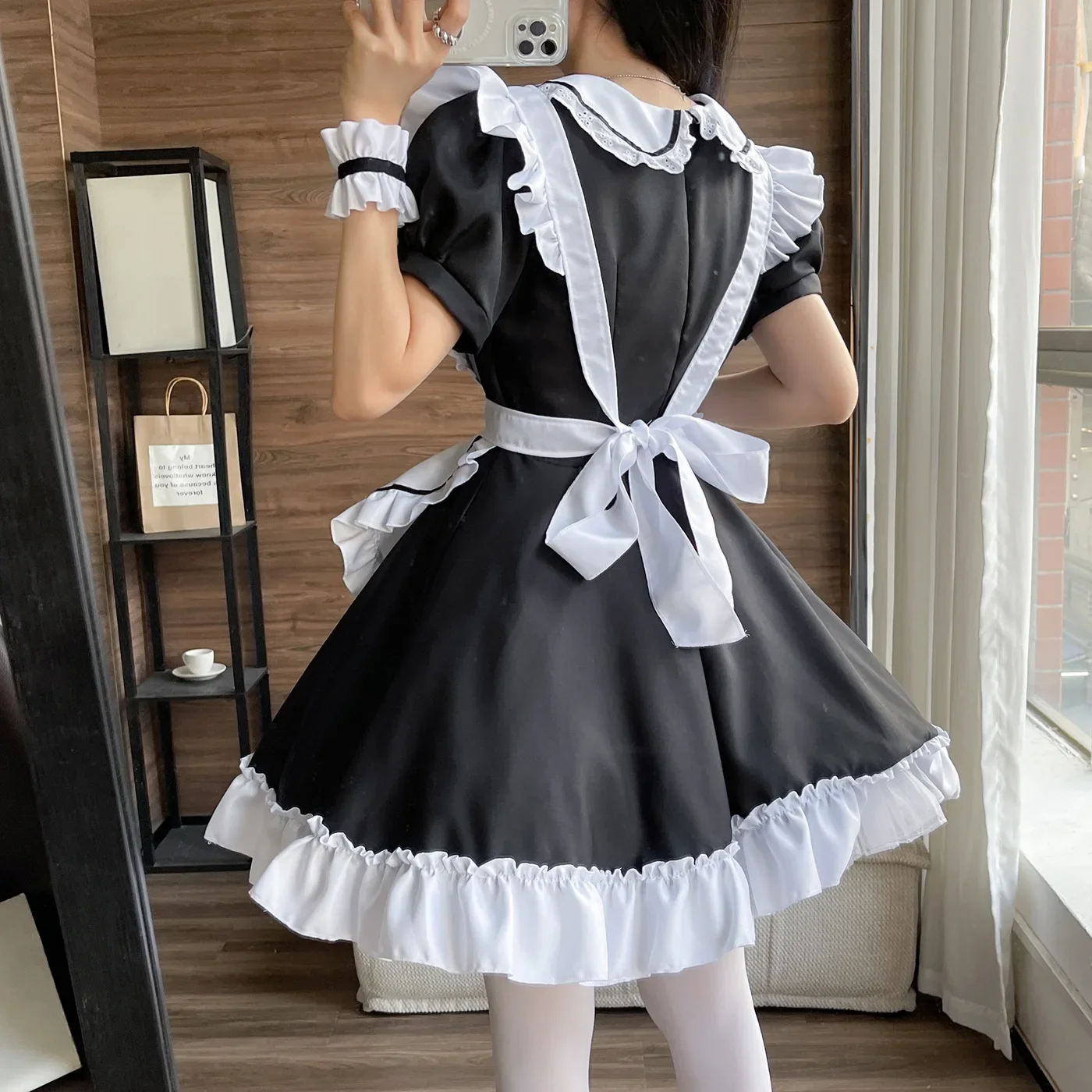 Halloween Cosplay Anime cameriera abiti donna Plus Size Party Dress grembiule cameriera costumi giapponese Kawaii Lolita Girl Party Uniform