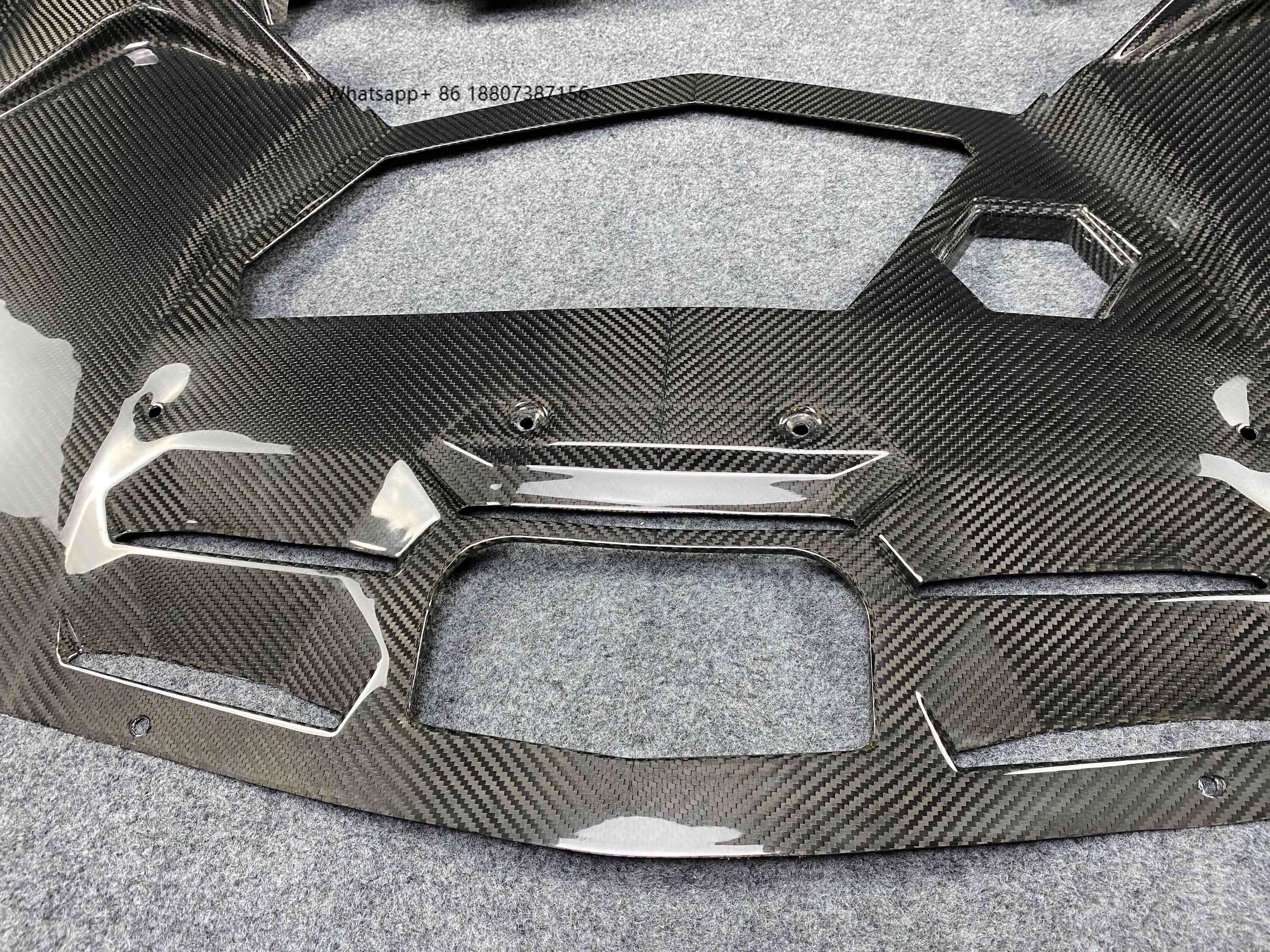 Dry Carbon Fiber Replacement Engine Bay Cover ForLamborghini Aventador Lp700 Roadster