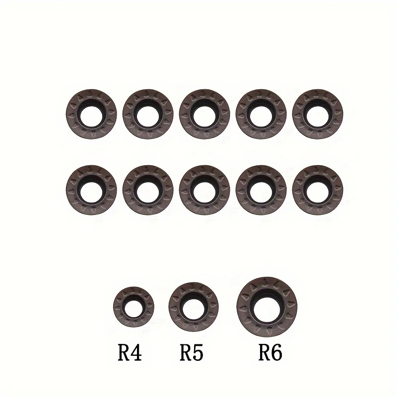 

10 шт. RPMT08T2MO RPMT10T3MO RPMT1204MO твердосплавные круглые вставки с PVD-покрытием для нержавеющей стали, нехерронных металлов