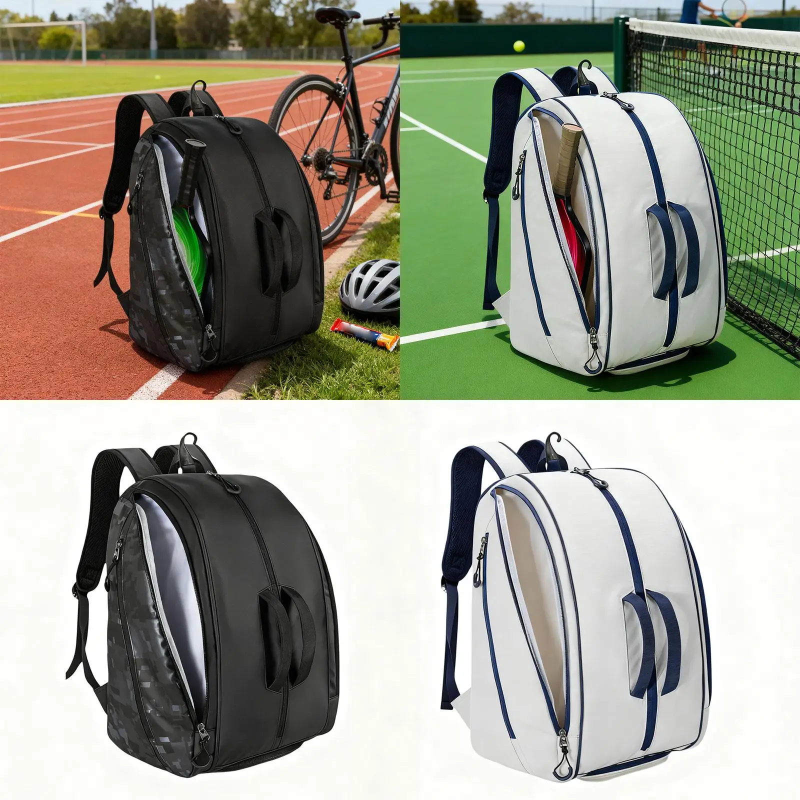 

Pickleball Bag Pickleball Backpack Travel Sports Portable Adjustable Shoulder Straps Organizer Paddle Carry Bag for Women/Men